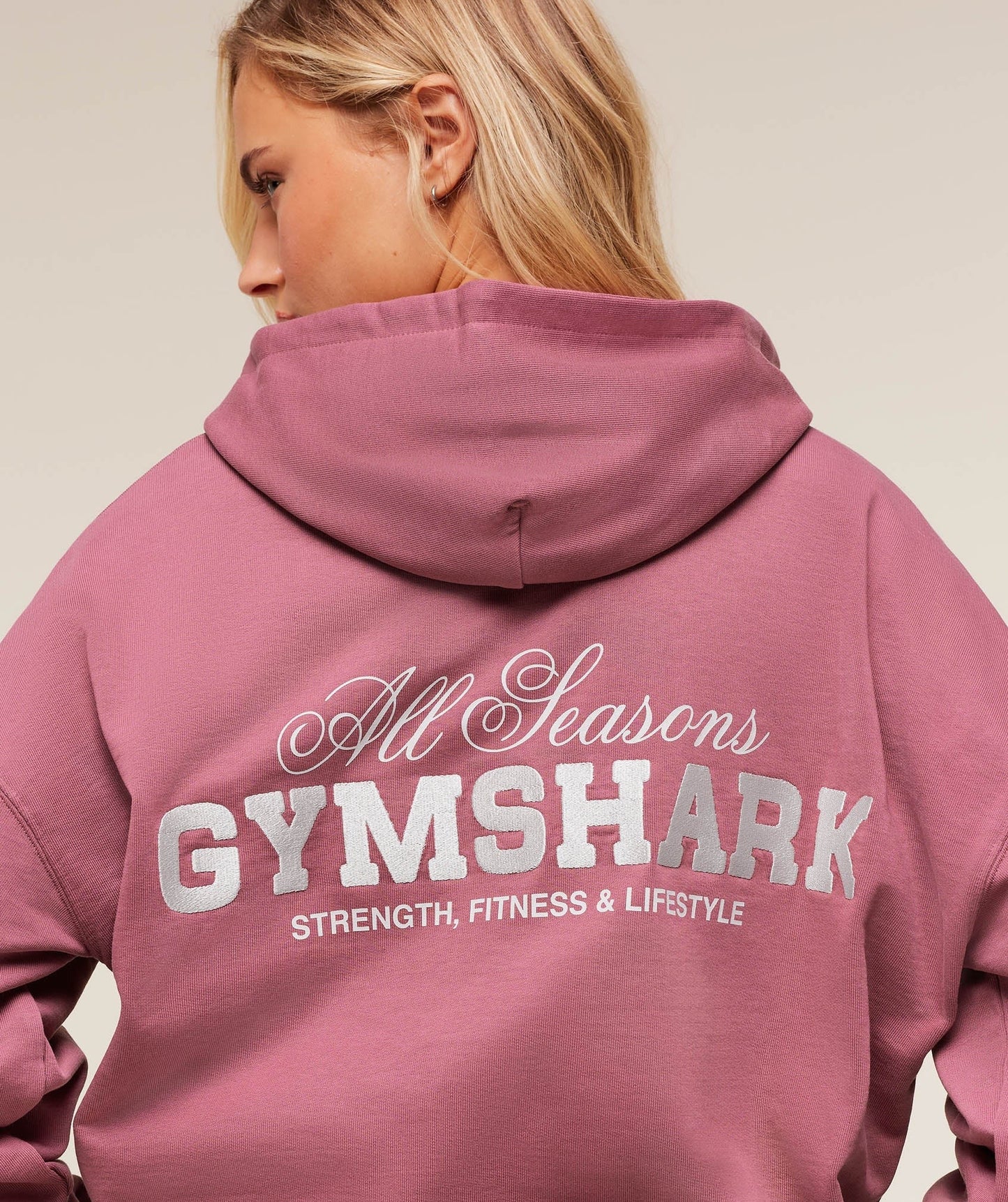Gymshark All Seasons Graphic Hoodie - Reset Pink