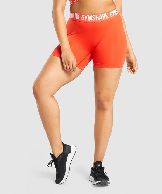 Gymshark Fit Seamless Shorts - Orange