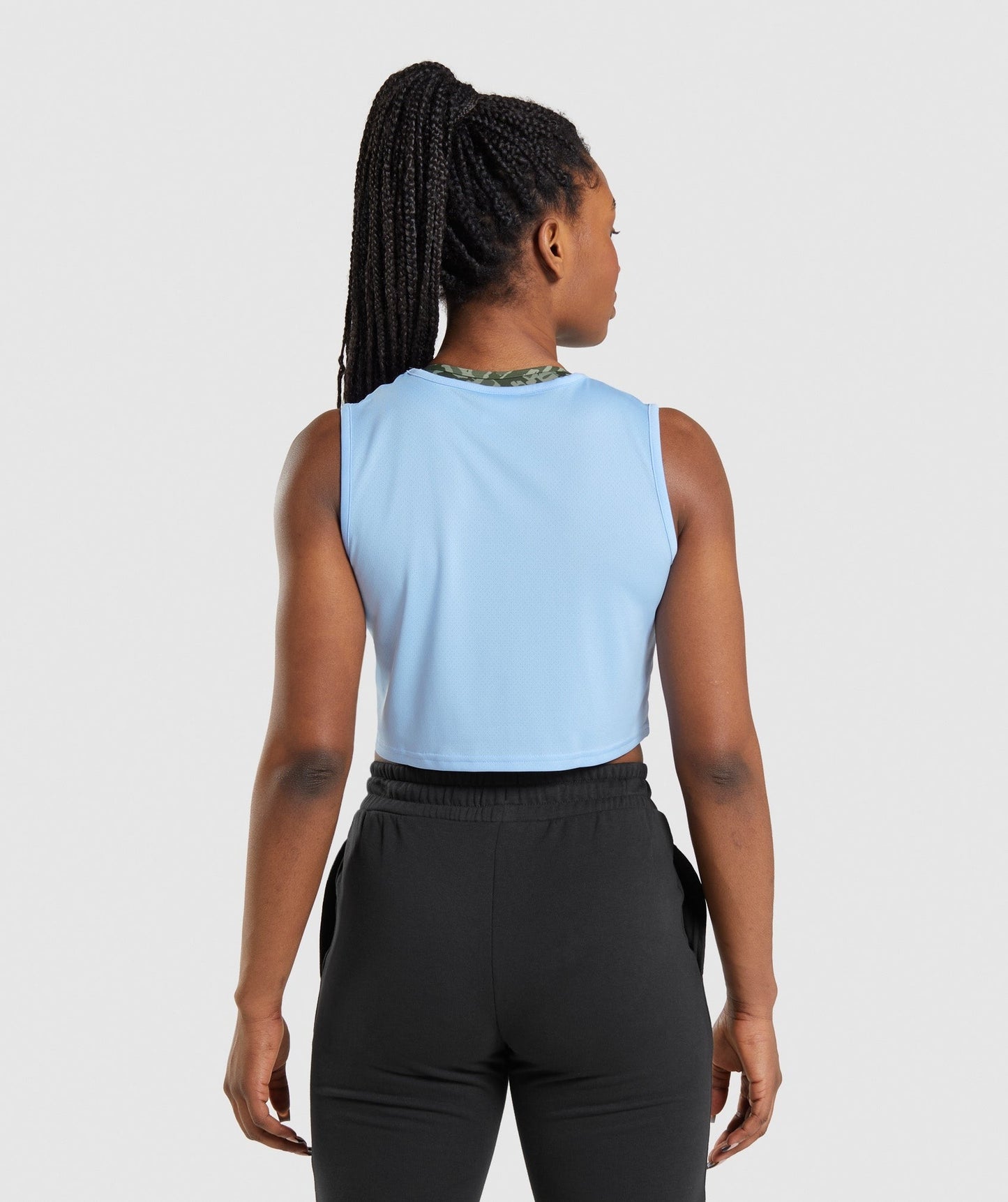 Gymshark Training Crop Tank - Moonstone Blue