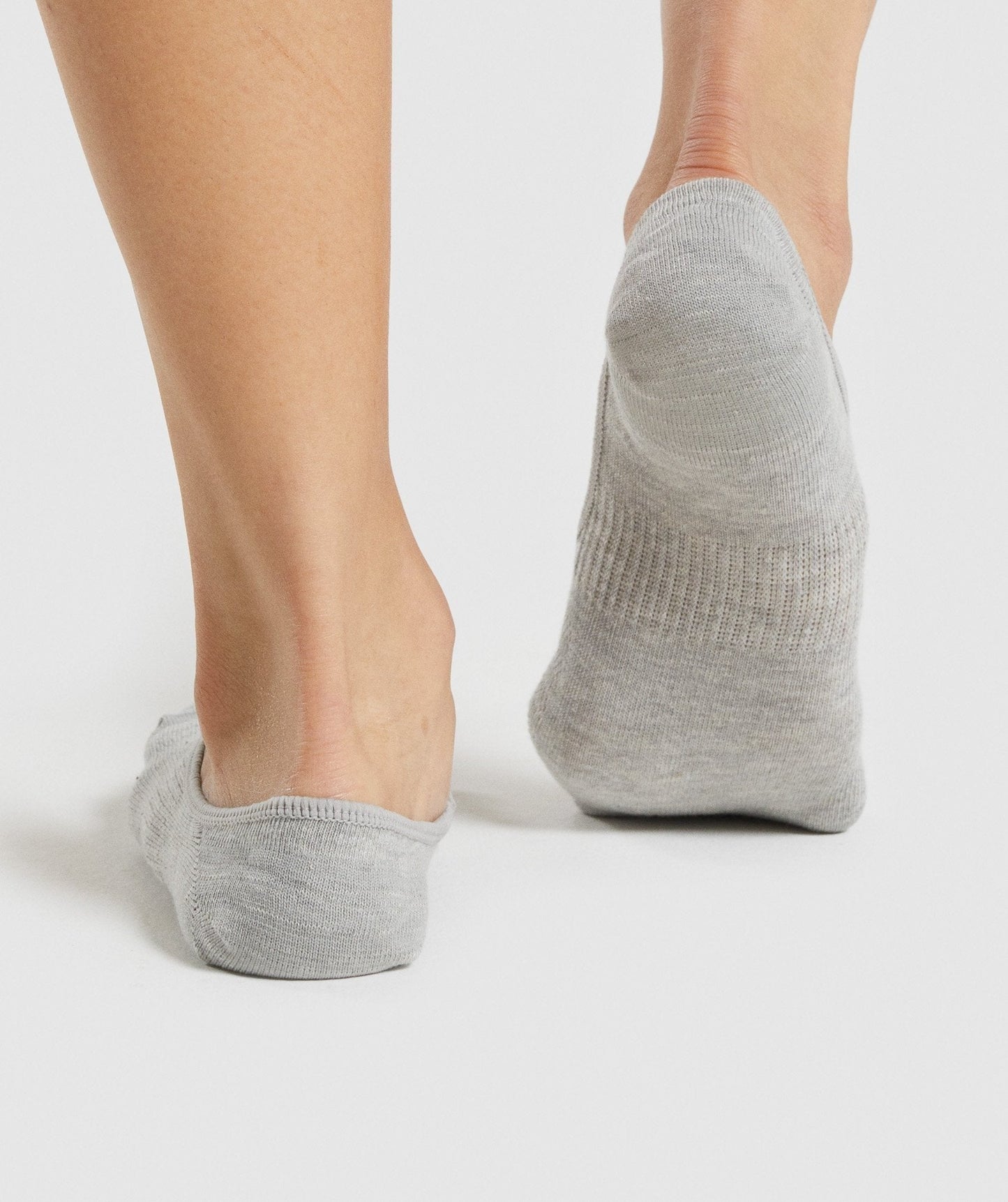 Gymshark No Show Socks 3pk - White/Light Grey Marl/Black