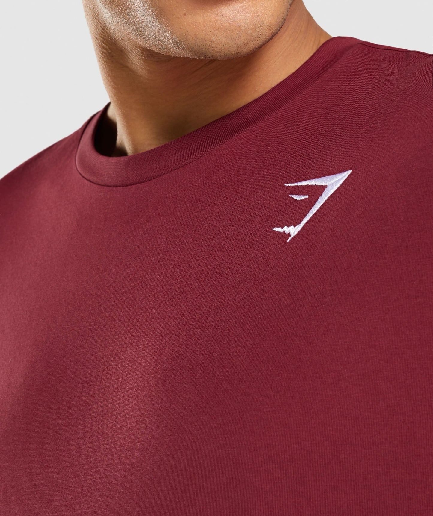 Gymshark Crest T-Shirt - Burgundy Red