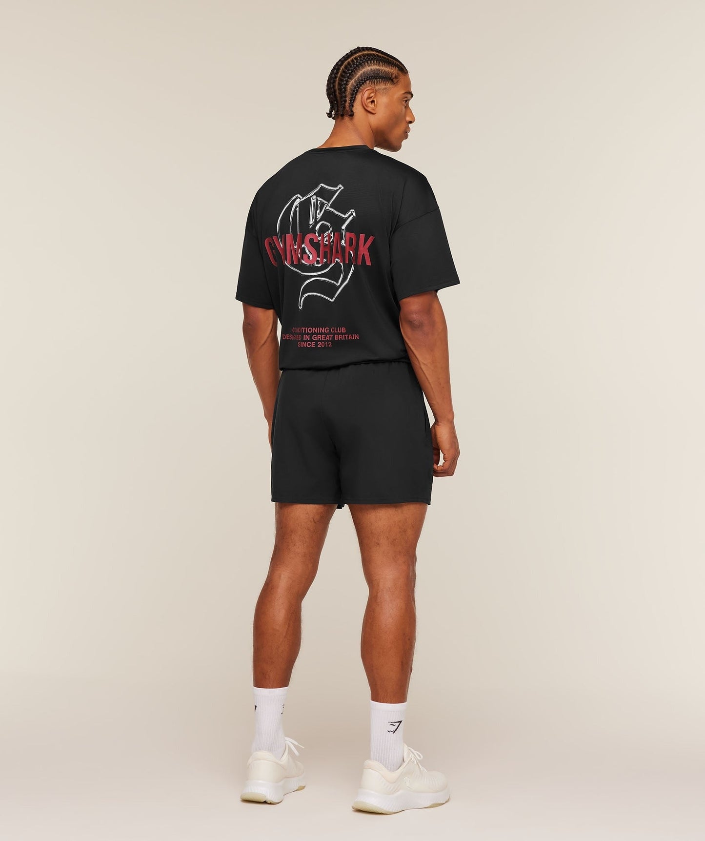 Gymshark Chrome Graphic T-Shirt - Black