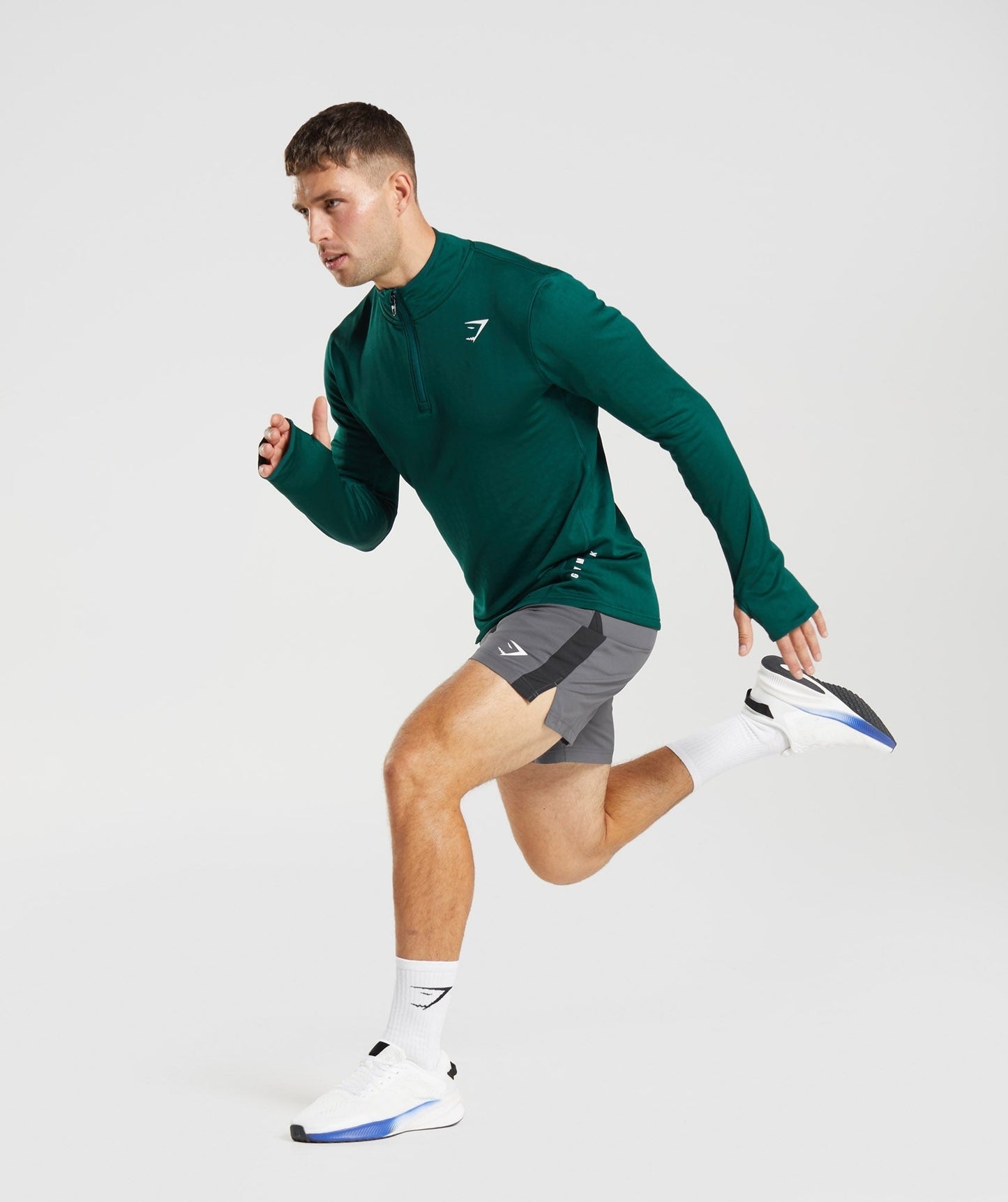 Gymshark Sport 1/4 Zip - Woodland Green