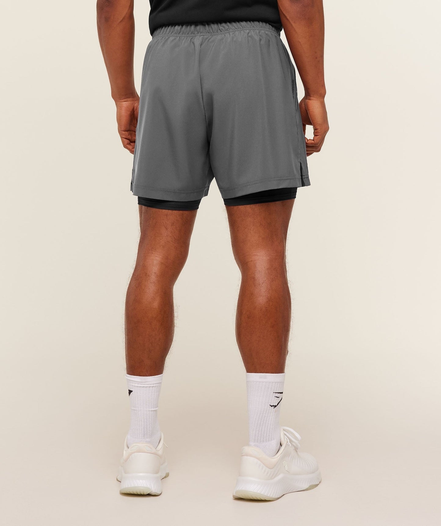 Gymshark Sport 5" 2 in 1 Shorts - Dark Grey/Black