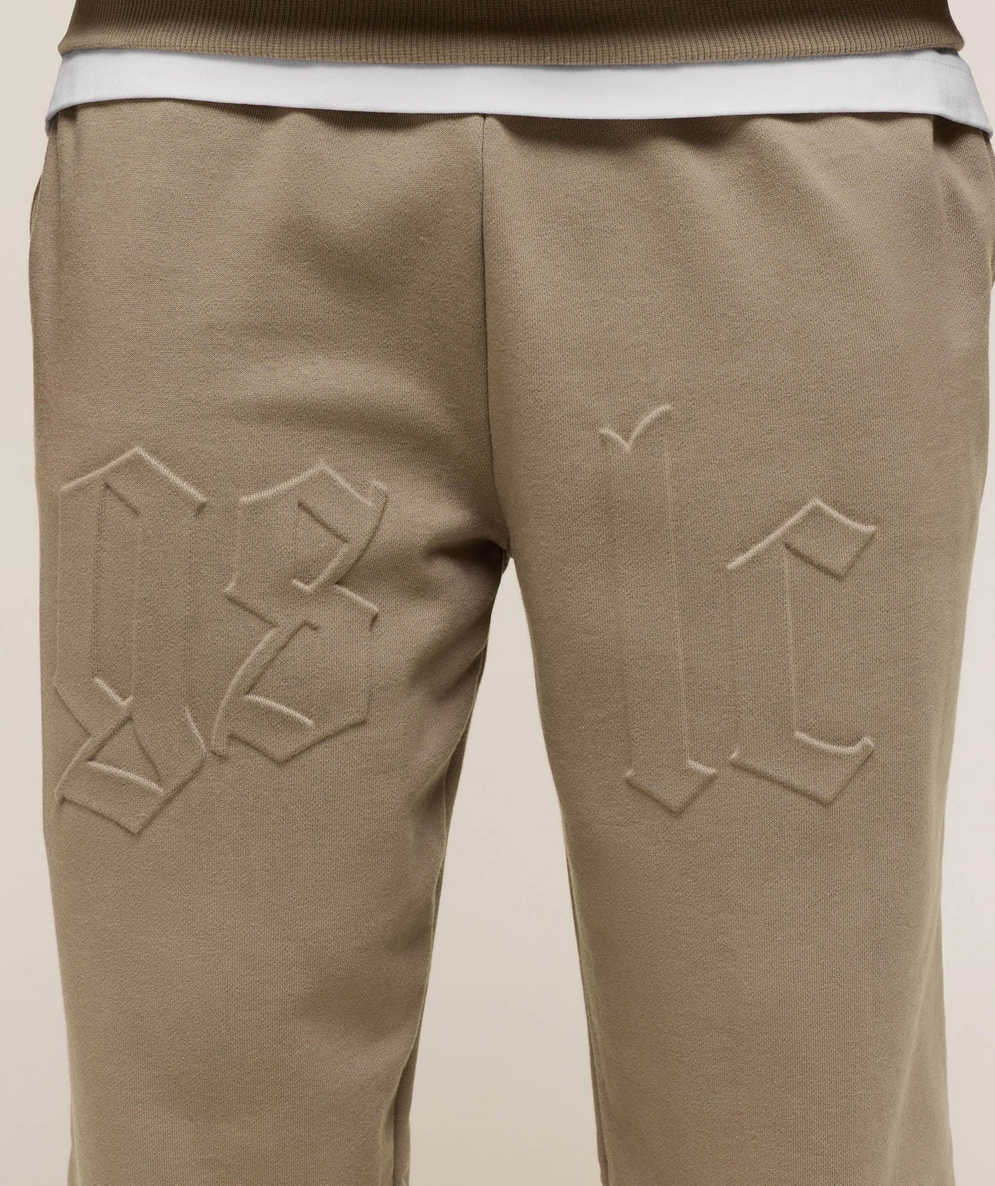 Gymshark Embossed Straight Leg Joggers - Lifestyle Brown