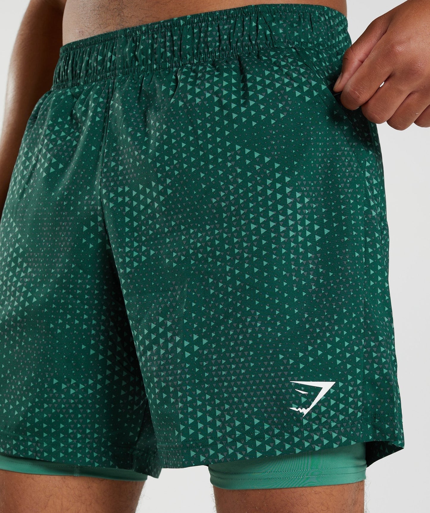Gymshark Sport 7" 2 in 1 Short - Hoya Green