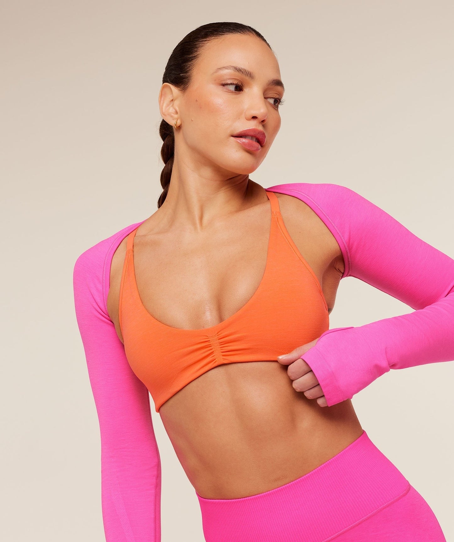 Gymshark Interval Seamless Shrug - Electric Pink