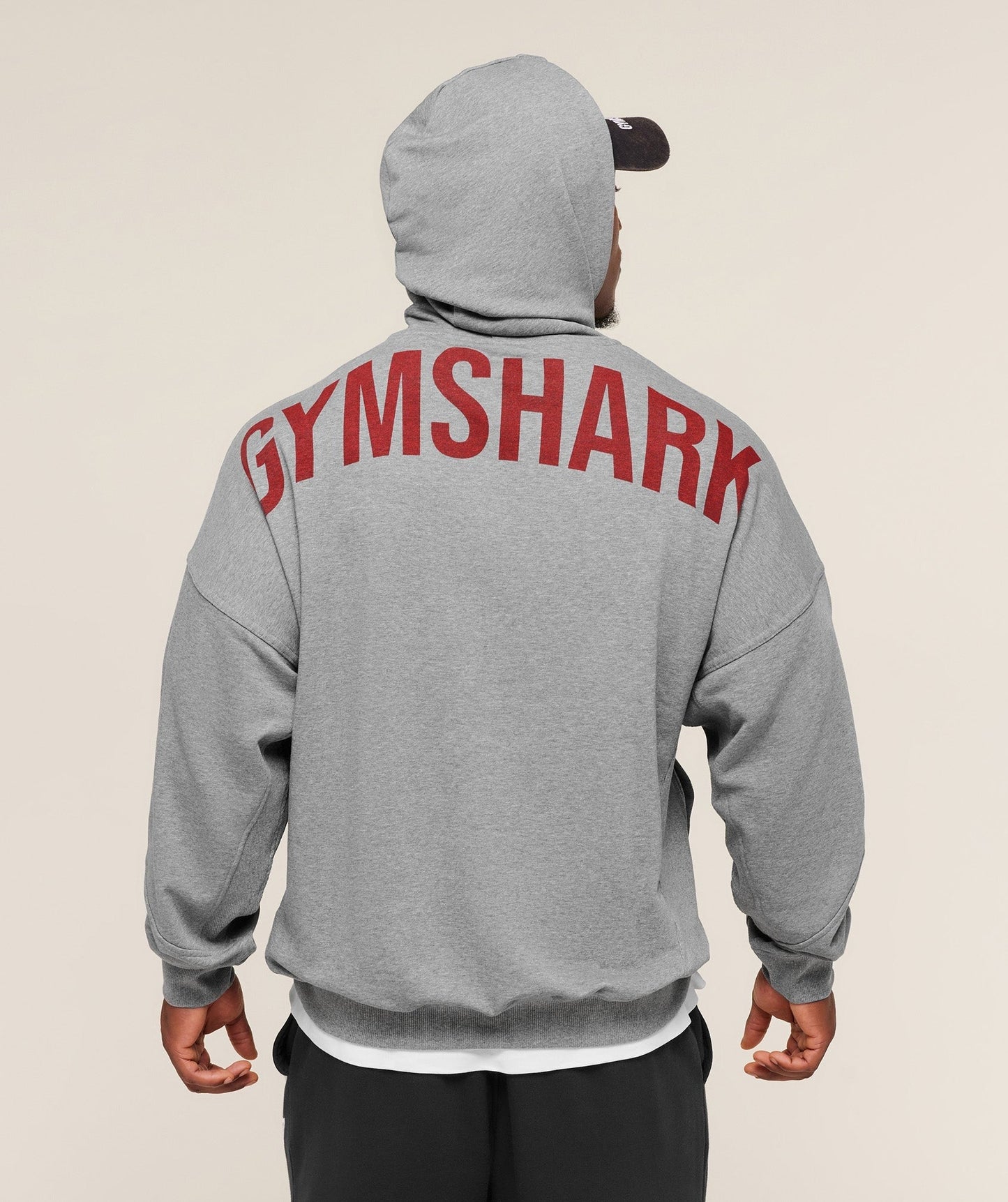 Gymshark Power Oversized Hoodie - Charcoal Core Marl