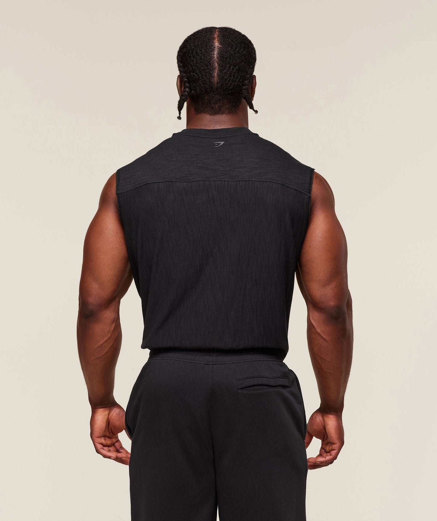 Gymshark Lightweight Slub Textured Tank - Black