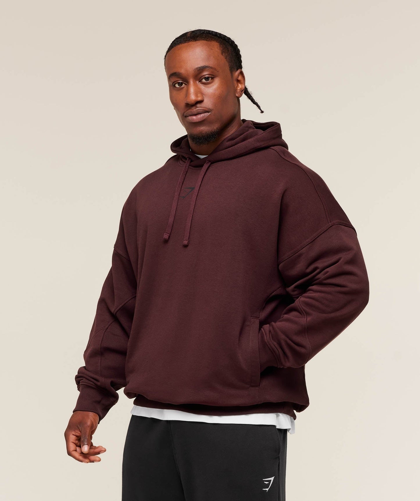Gymshark Power Oversized Hoodie - Rich Maroon
