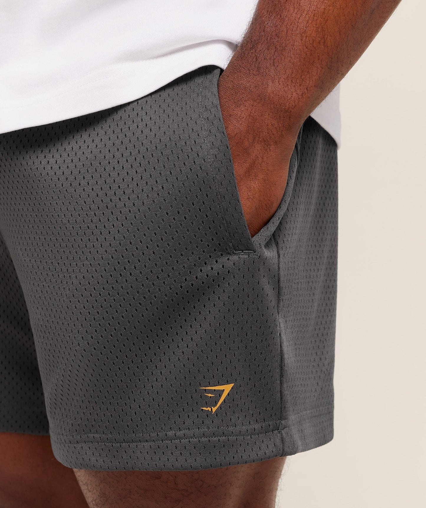 Gymshark Lifting Barbell Mesh 5" Short - Grey