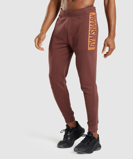 Gymshark Bold Joggers - Cherry Brown
