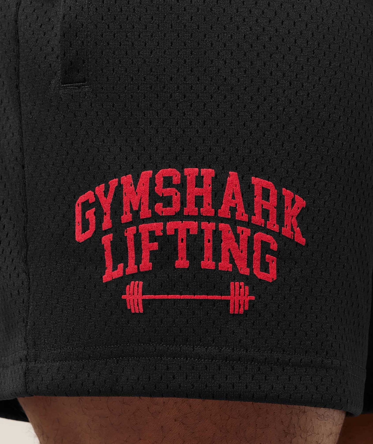 Gymshark Lifting Barbell Mesh 5" Short - Black