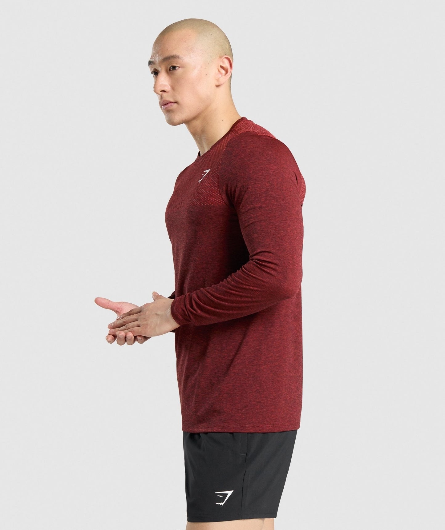 Gymshark Vital Long Sleeve T-Shirt - Red Marl