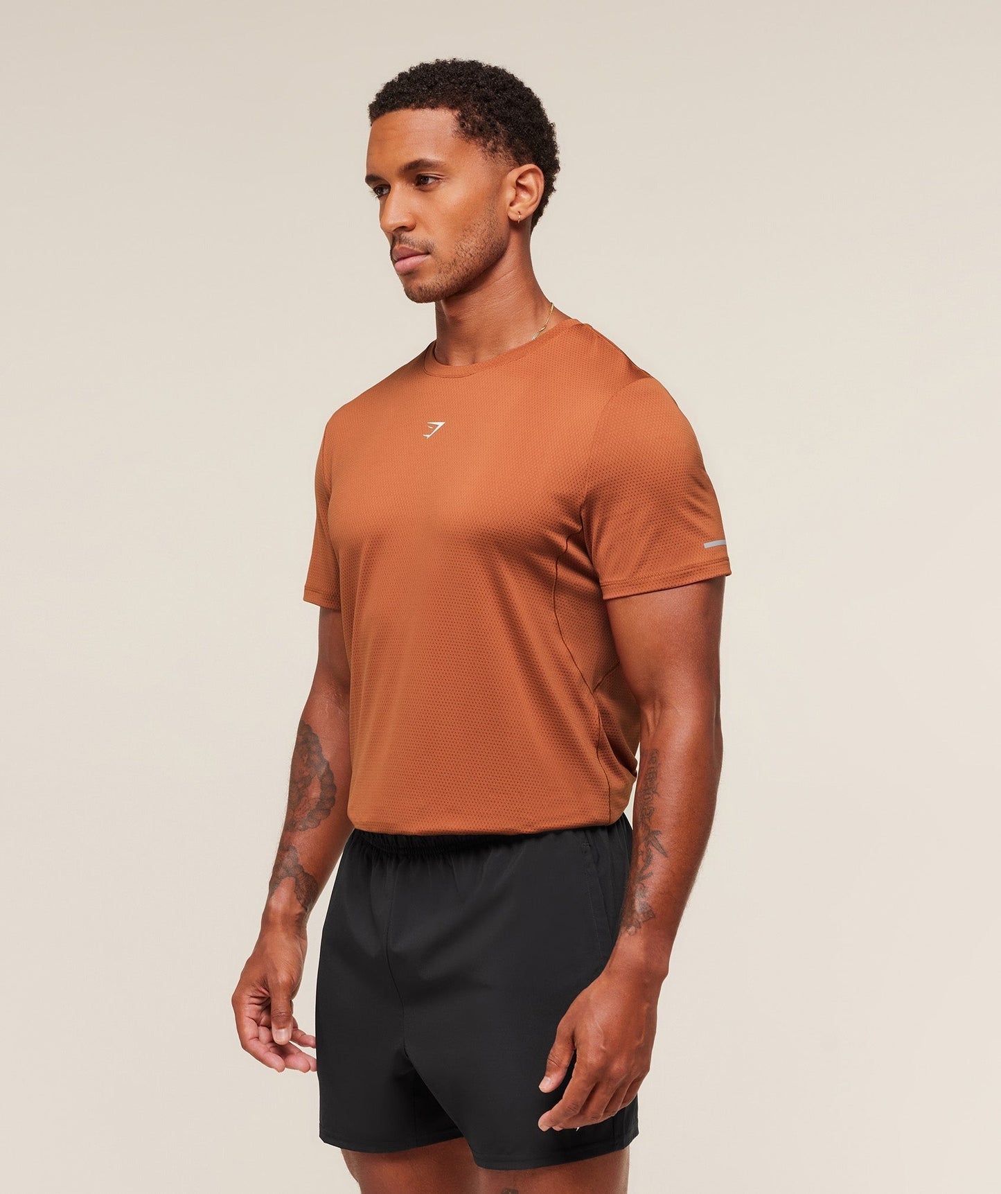 Gymshark Running T-Shirt - Spiced Brown