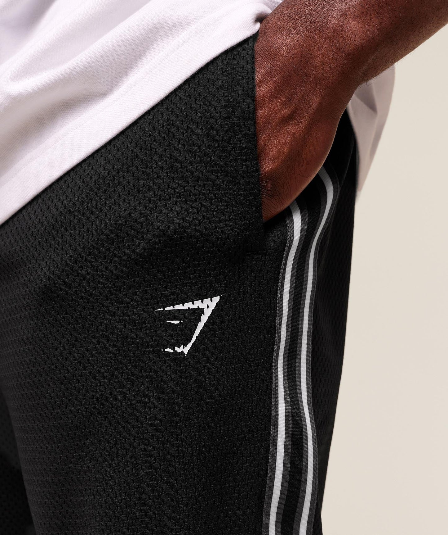 Gymshark Mesh Straight Leg Pant - Black