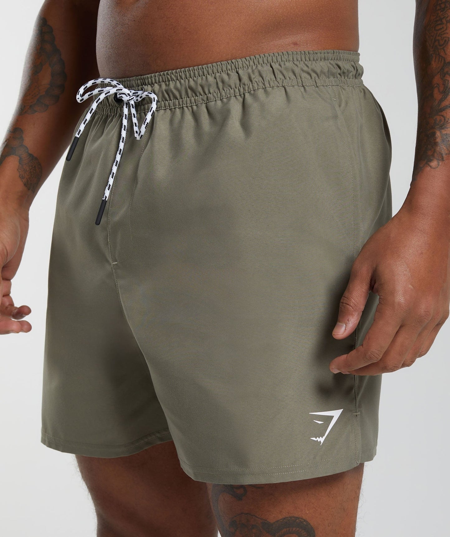 Gymshark 5" Swim Shorts - Utility Green