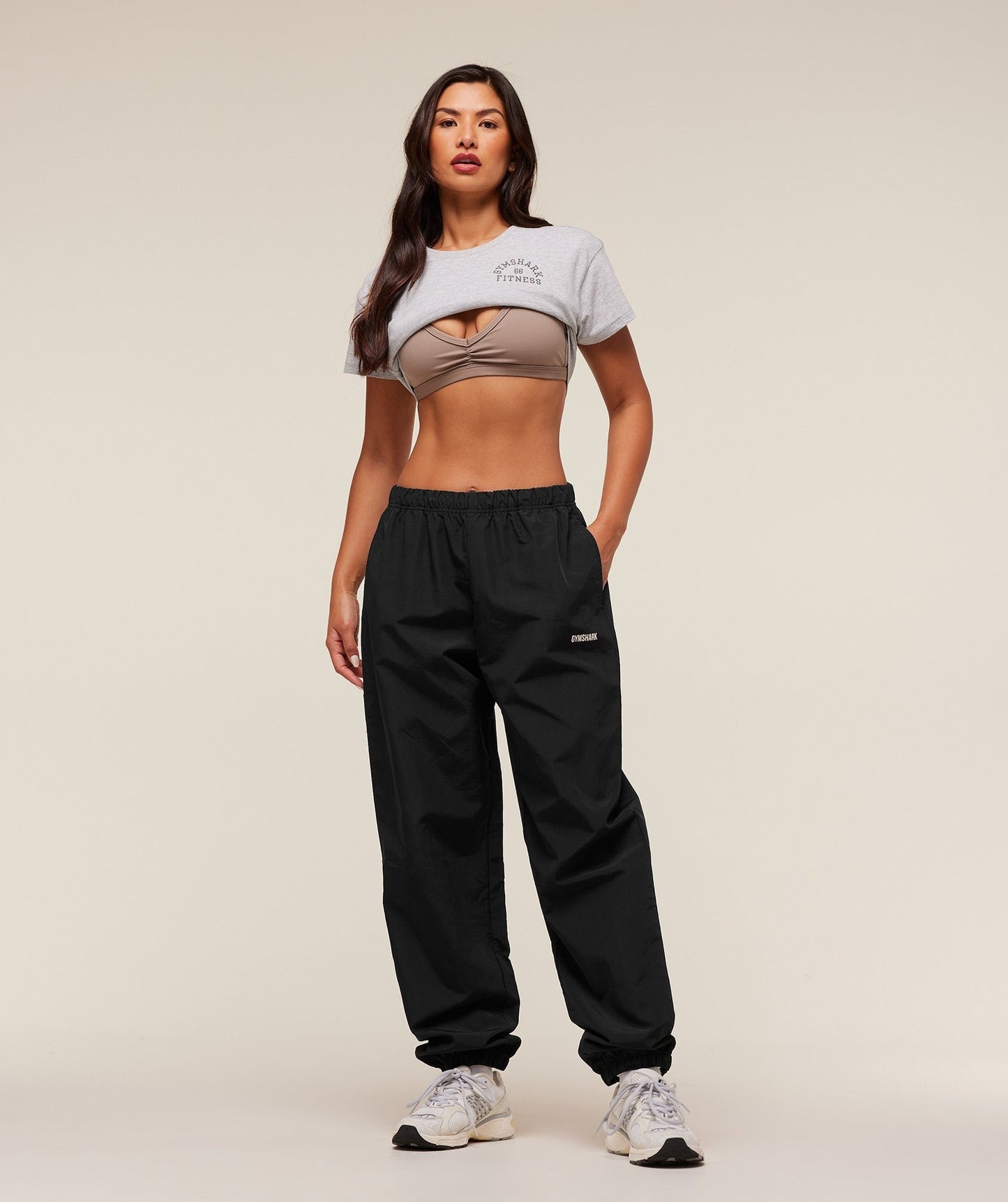Gymshark Woven Track Pants - Black