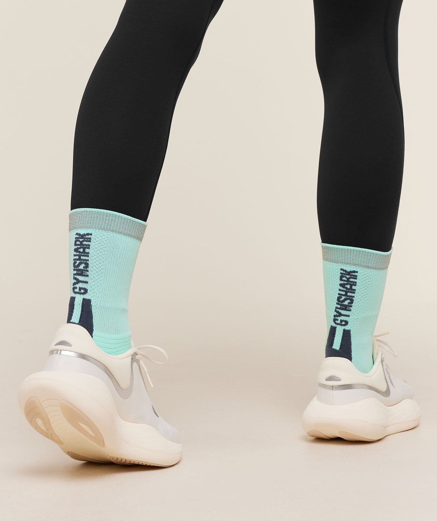Gymshark Running Elite Crew Sock Single - Pop Turquoise