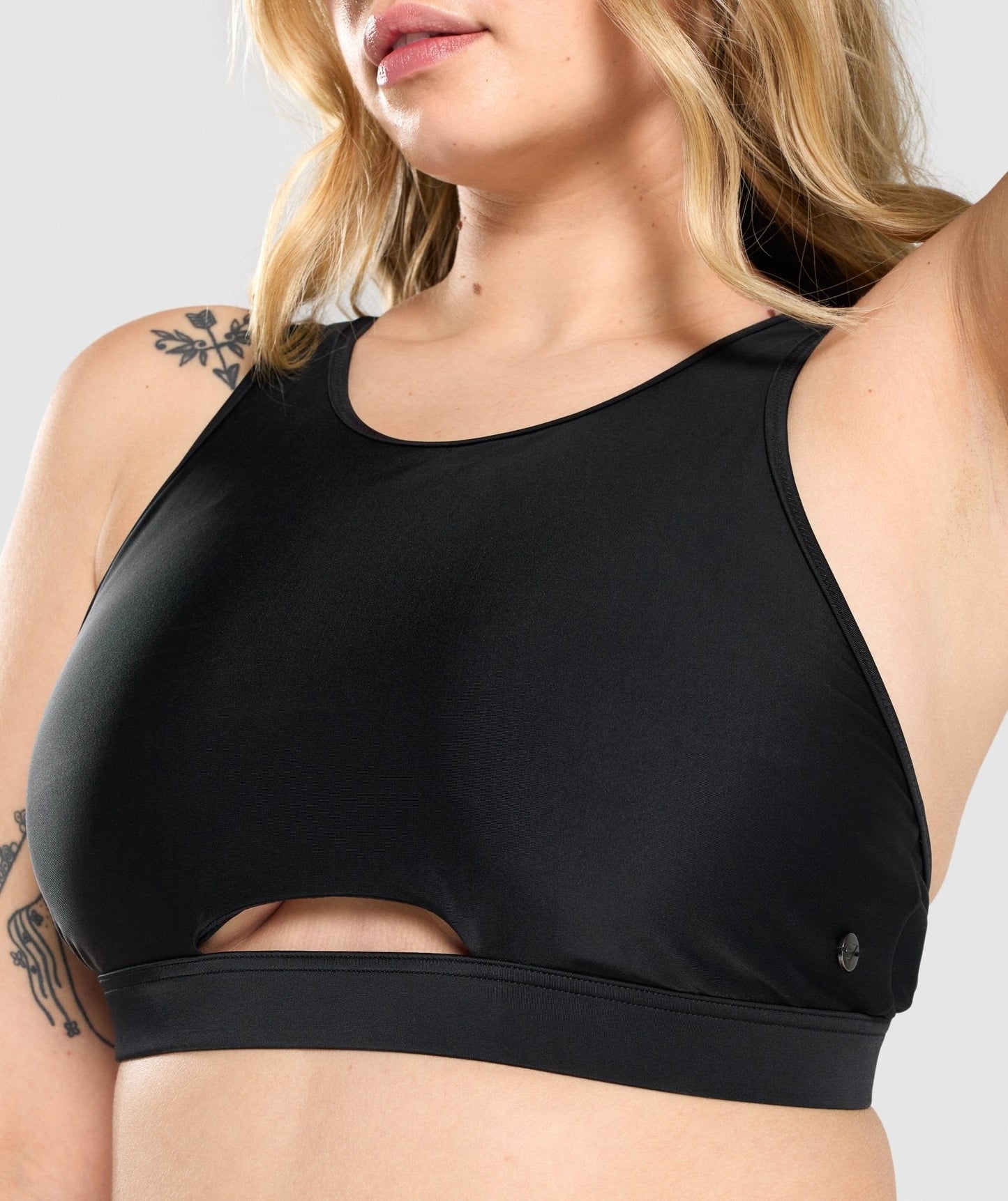 Gymshark High Rise Bikini Top - Black