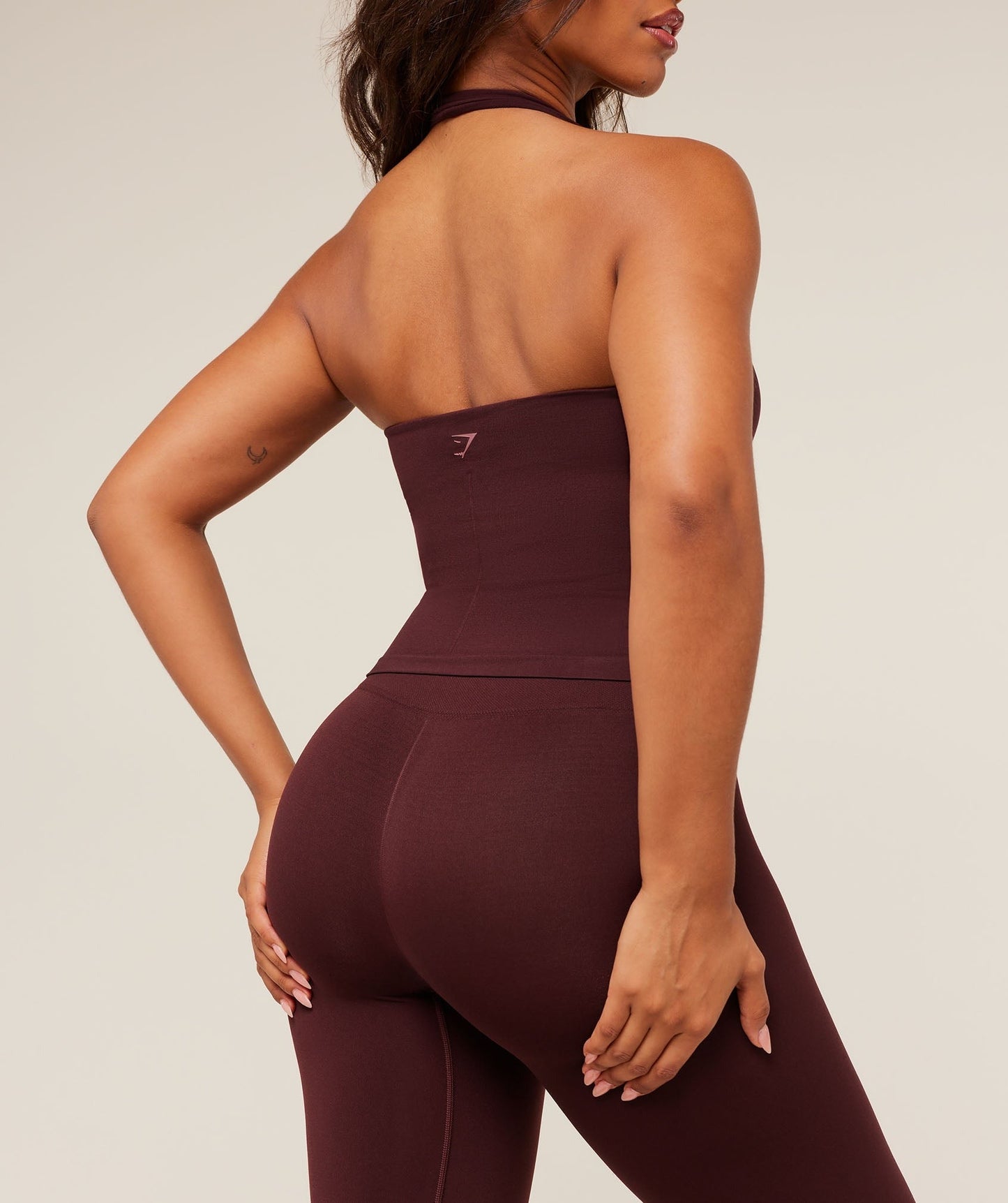 Gymshark Soft Sculpt Flared Leggings - Rich Maroon