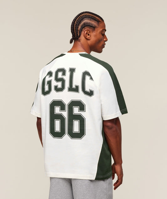 Gymshark GSLC 66 T-Shirt - Soft White/Trail Green