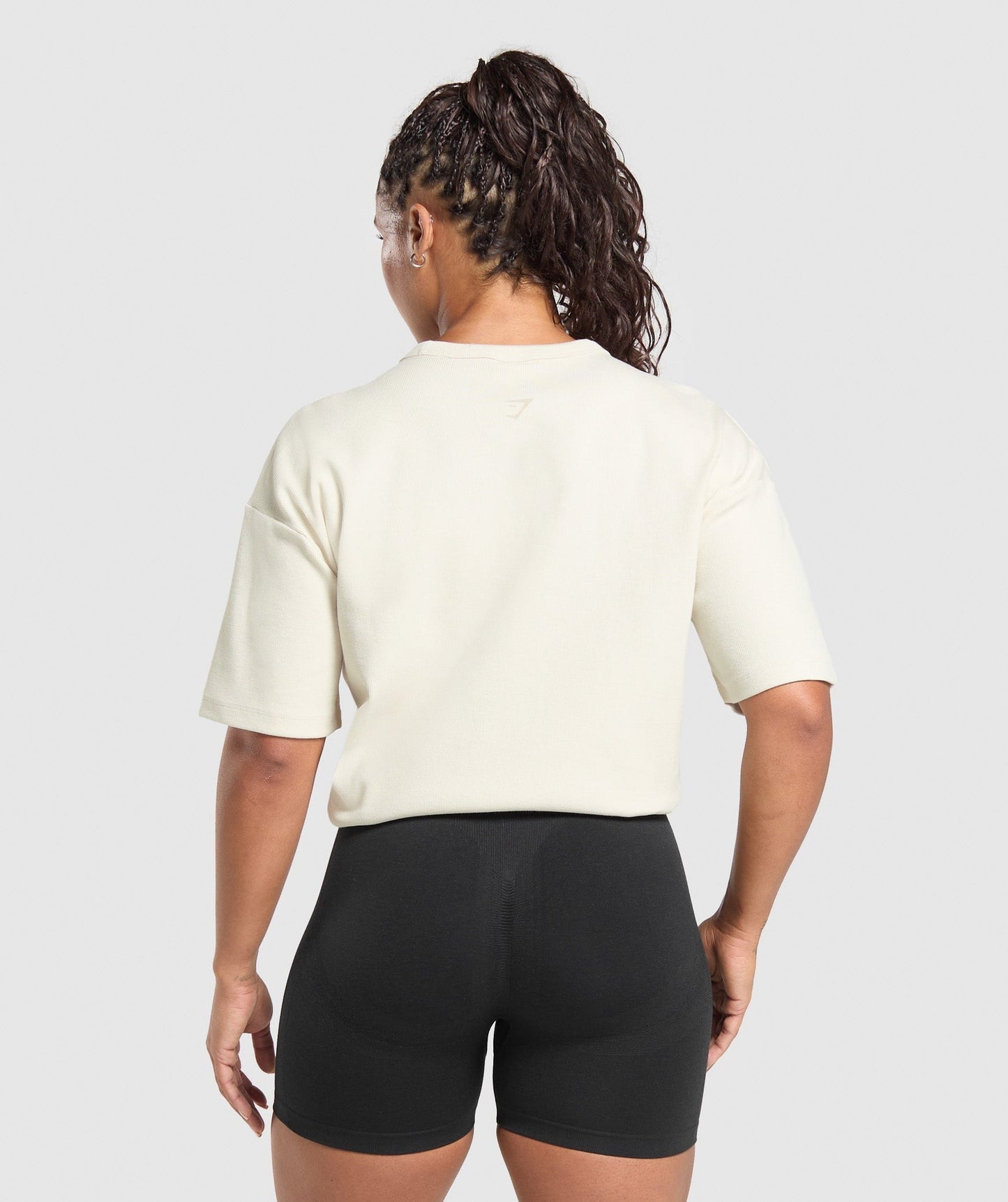 Gymshark Lifting Oversized Pump Cover - Oat White