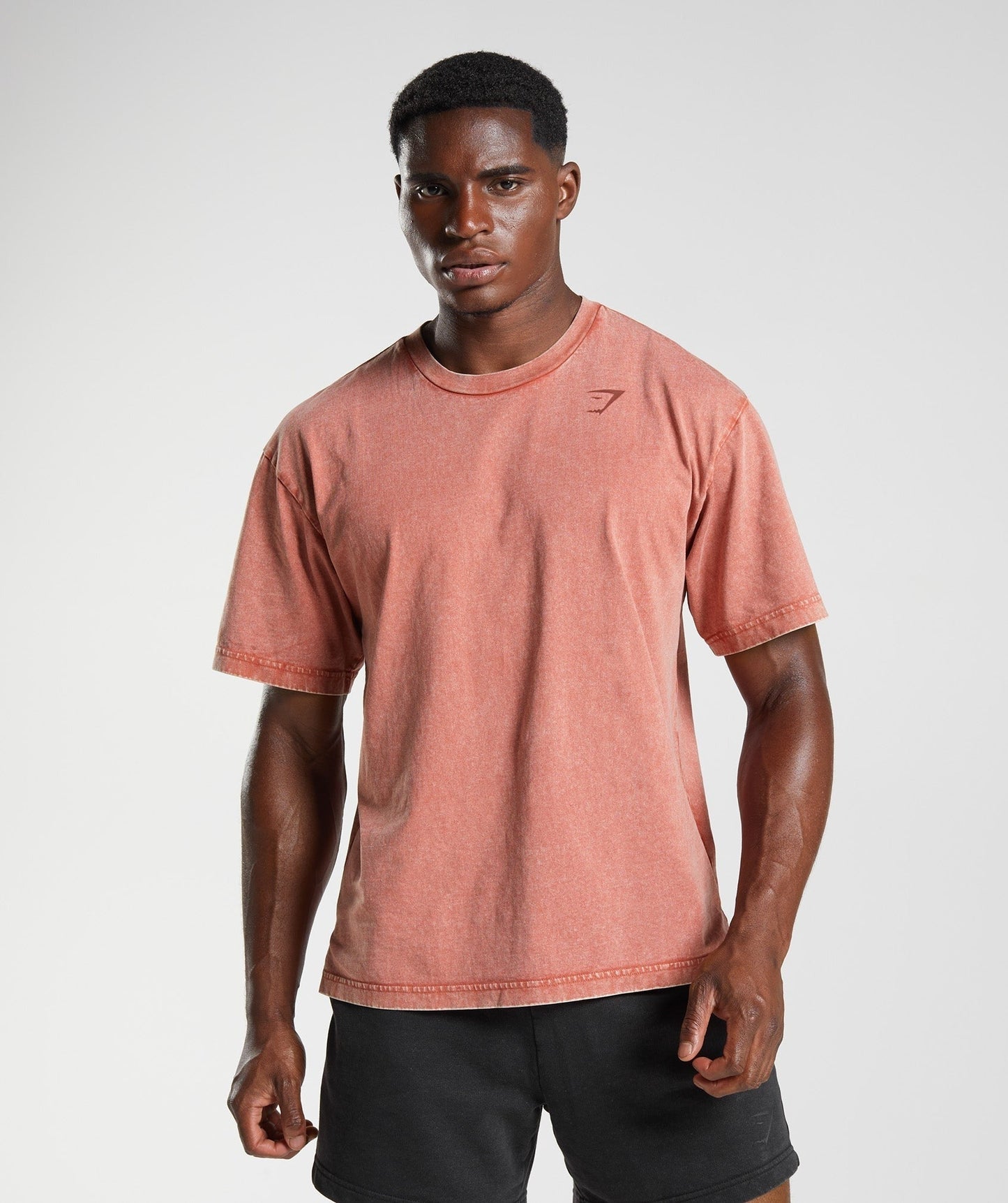 Gymshark Power Washed T-Shirt - Rose Brown