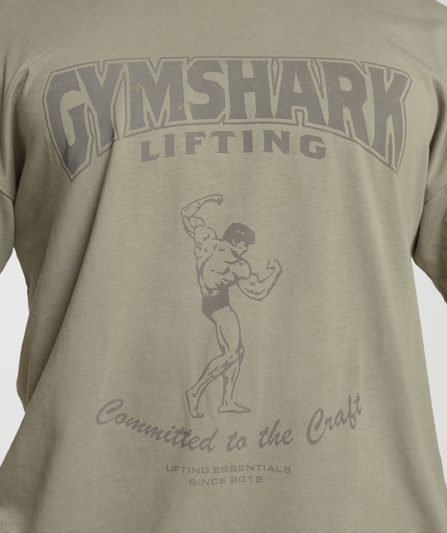Gymshark Committed to the Craft T-Shirt - Linen Brown