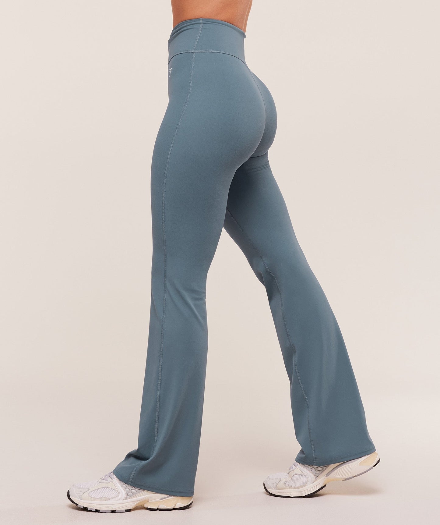 Gymshark Twist Front Straight Leg Leggings - Iron Blue
