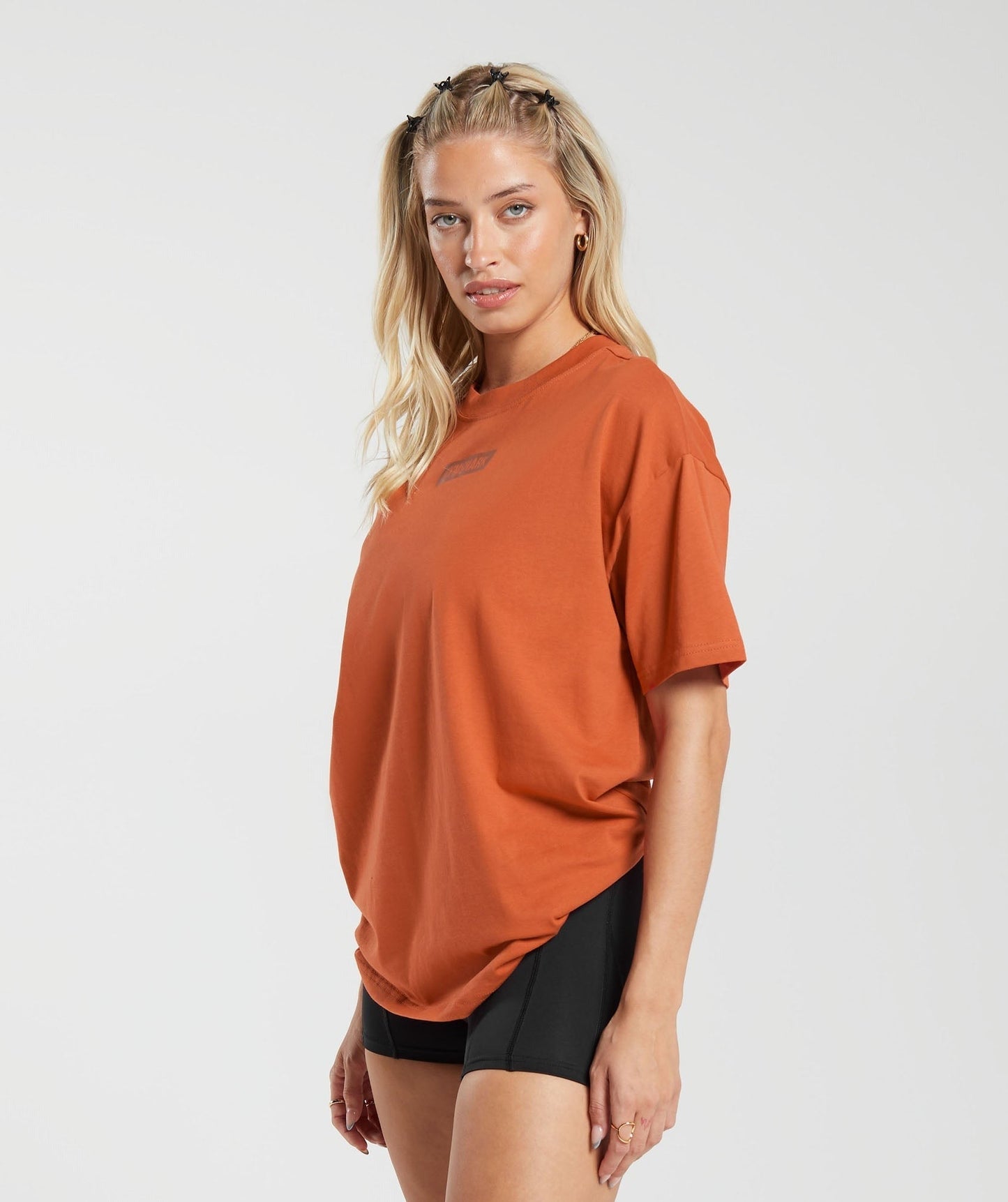 Gymshark Block Oversized T-Shirt - Rust Orange