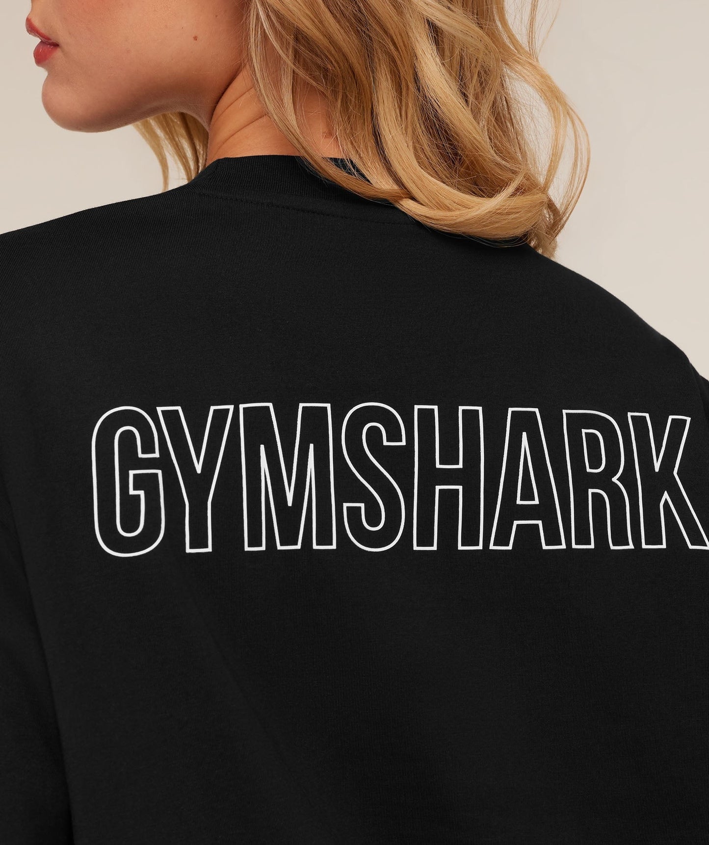 Gymshark Trace Graphic Oversized T-Shirt - Black