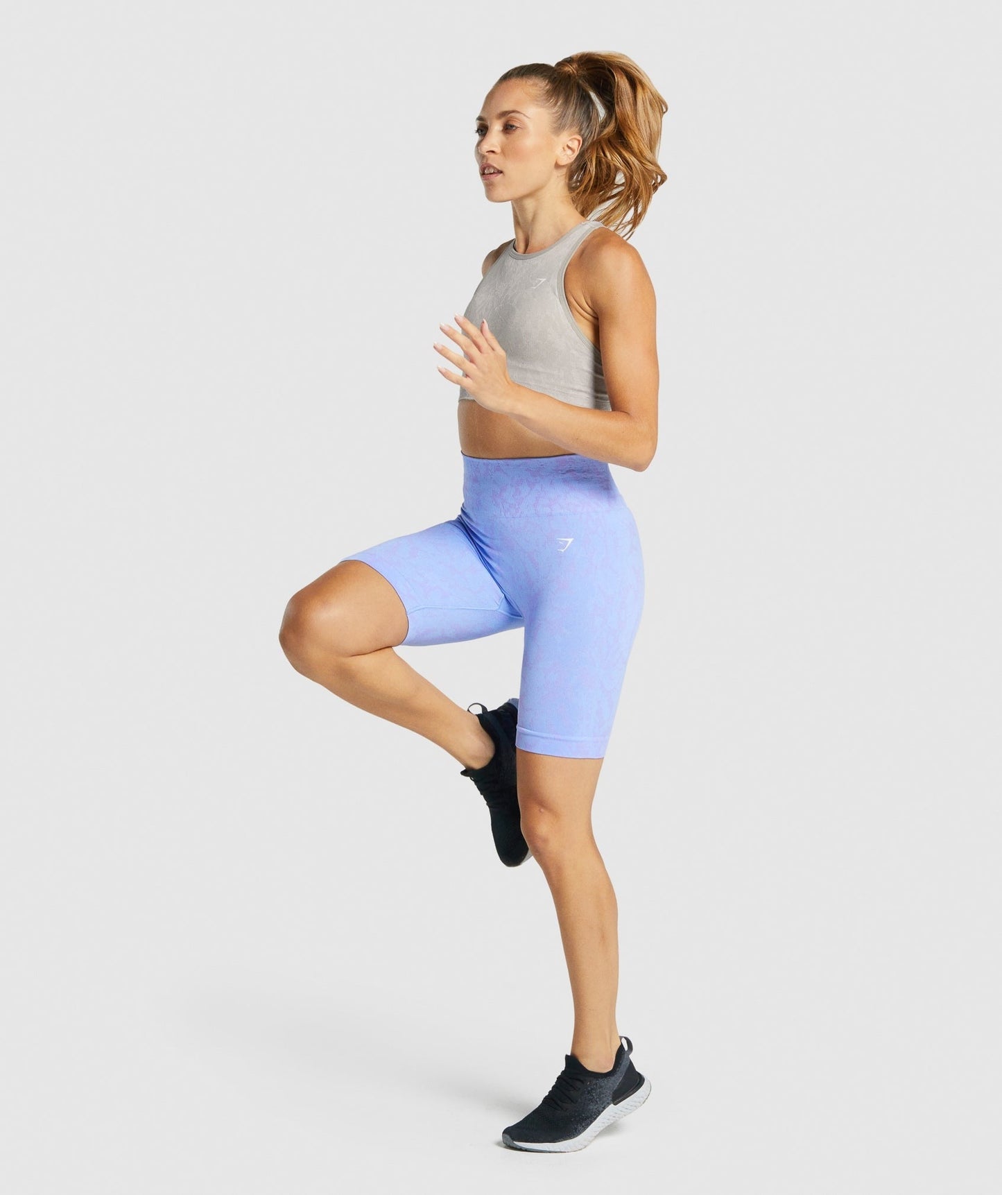 Gymshark Adapt Animal Seamless Cycling Shorts - Butterfly | Light Blue