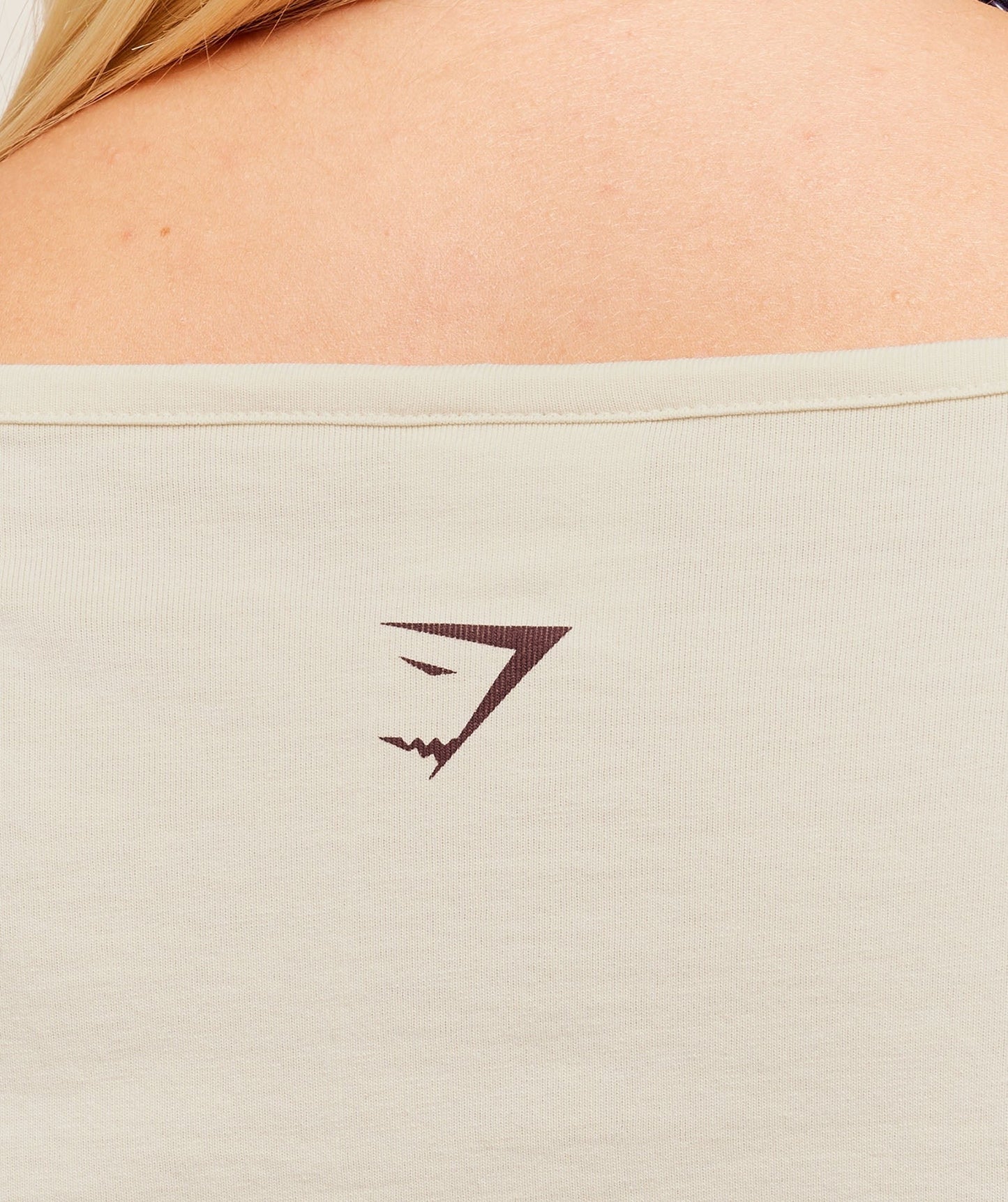 Gymshark Lifting Club 2012 Graphic Long Sleeve Top - Stone Beige/Wash