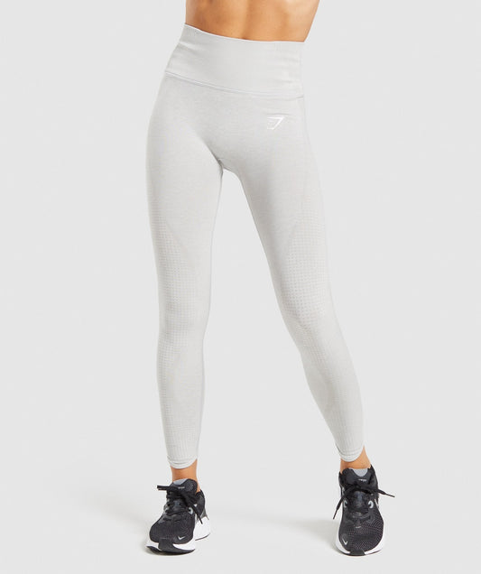 DNU - Gymshark Vital Rise Seamless Leggings - Light Grey Marl