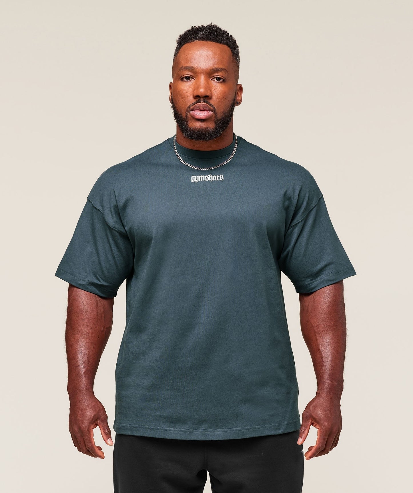 Gymshark Prayer Hands T-Shirt - Titanium Blue