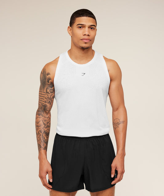 Gymshark Seamless Running Tank - GS White