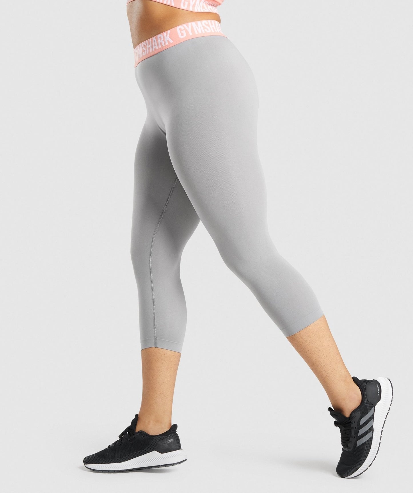 Gymshark Fit Seamless Cropped Leggings - Smokey Grey