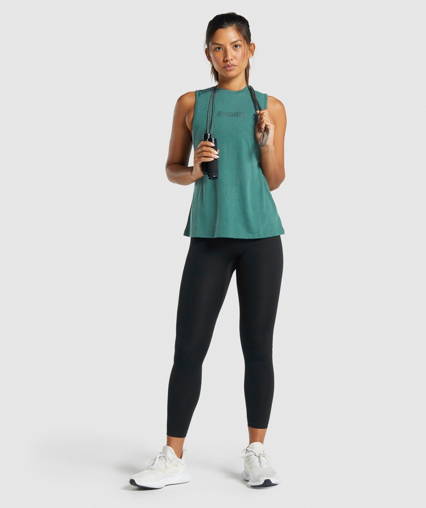Gymshark Camo Graphic Tank - Dark Green