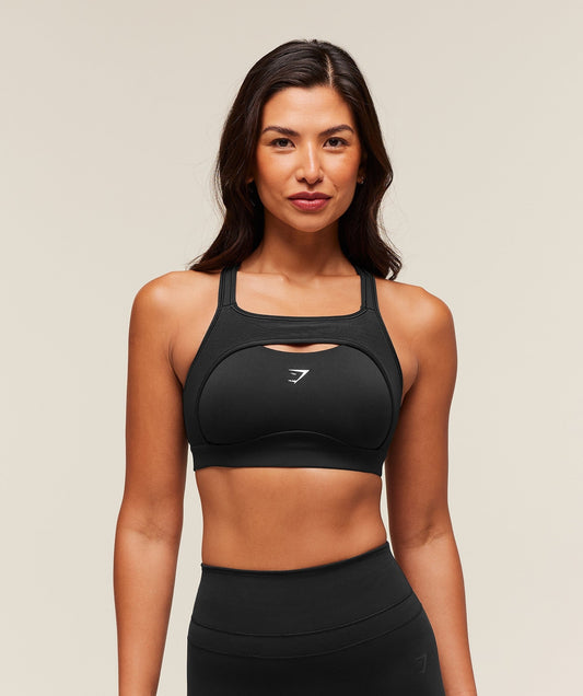Gymshark Alpha High Support Sports Bra - Black