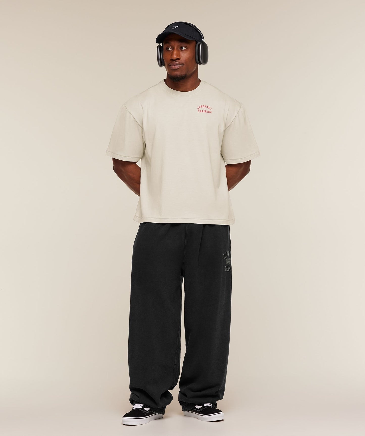 Gymshark Retro Collegiate T-Shirt - Tinted White