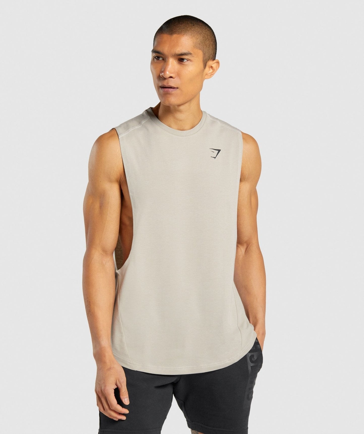 Gymshark Bold Drop Arm Tank - Grey