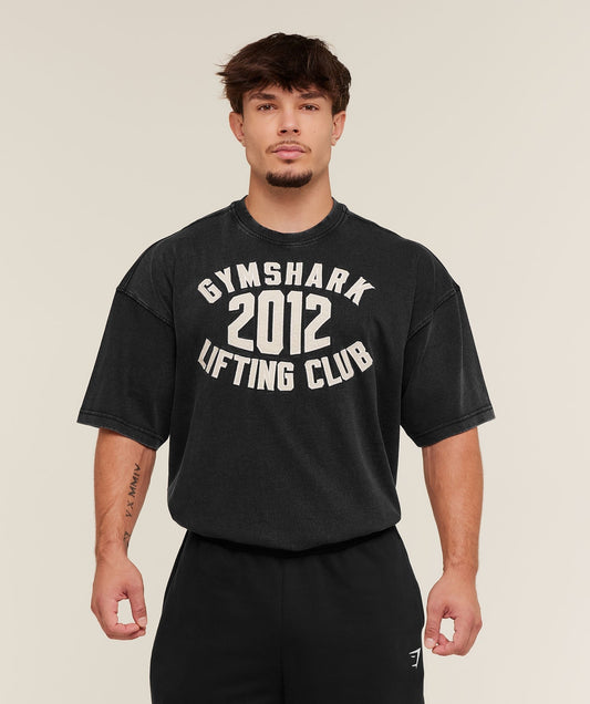 Gymshark 2012 Lifting Club T-Shirt - Black
