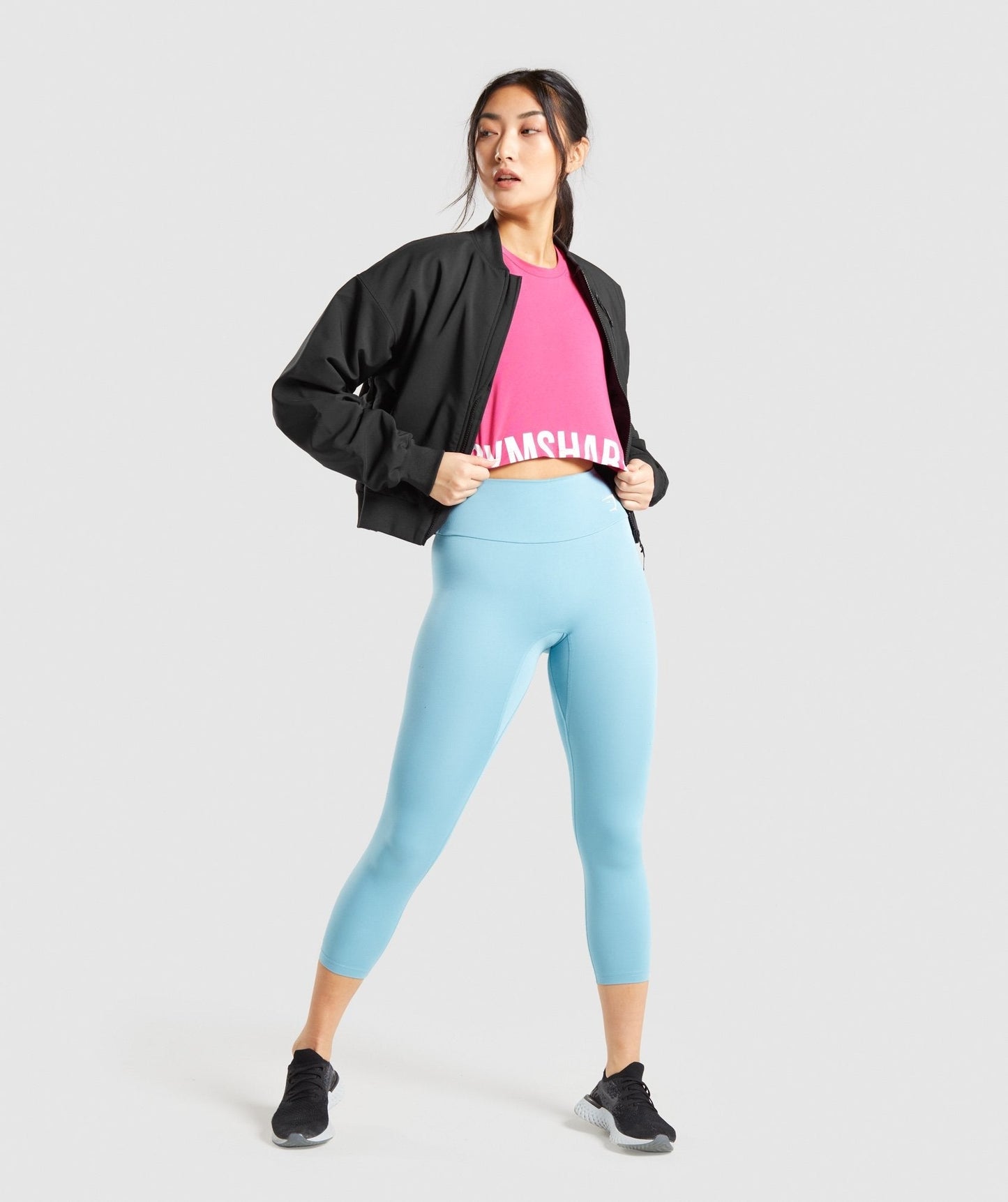 Gymshark Fraction Crop Top - Pink
