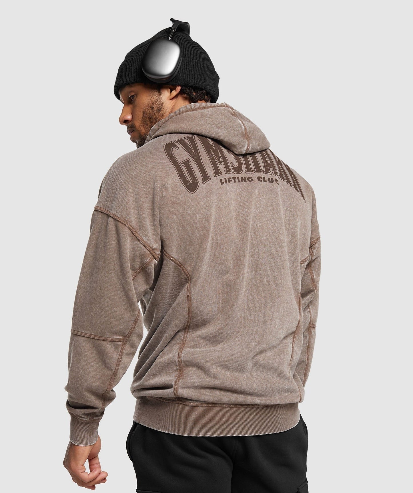 Gymshark Heritage Washed Hoodie - Penny Brown