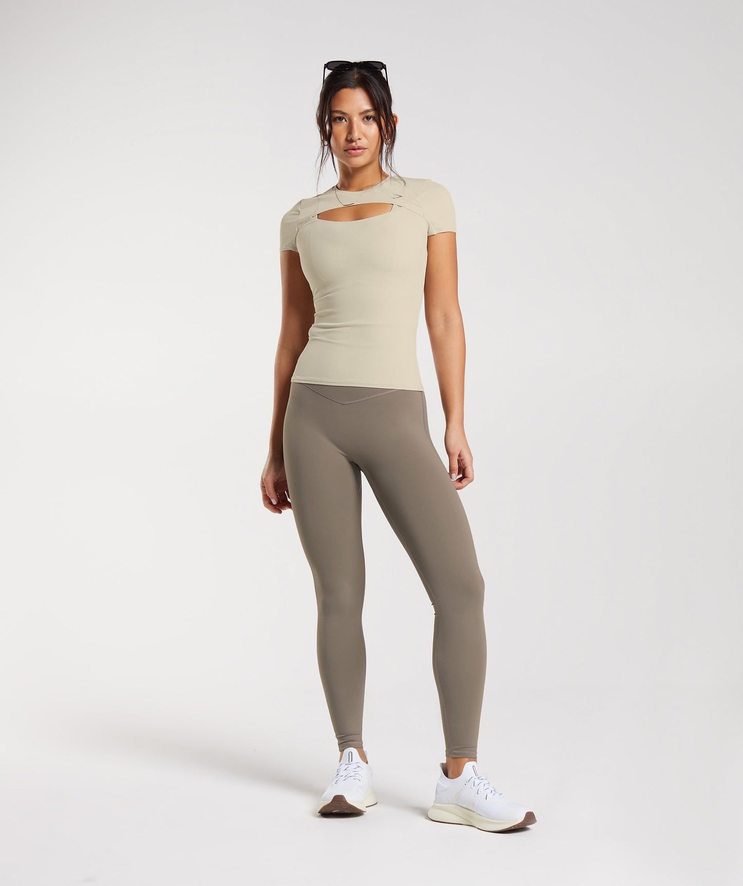 Gymshark Elevate Top - Sandy Brown