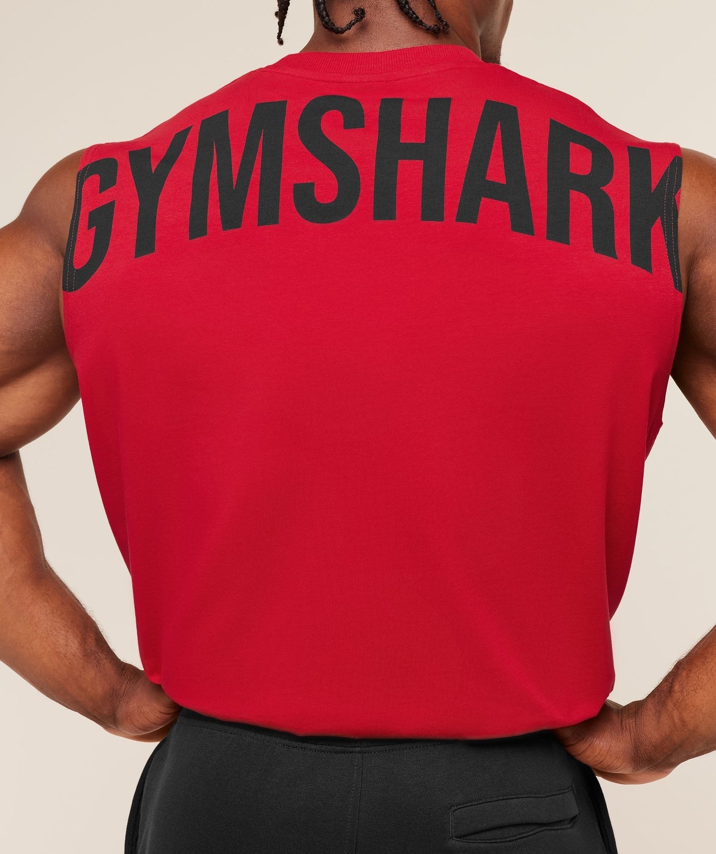 Gymshark Power Cut Off Tank - Conditioning Red