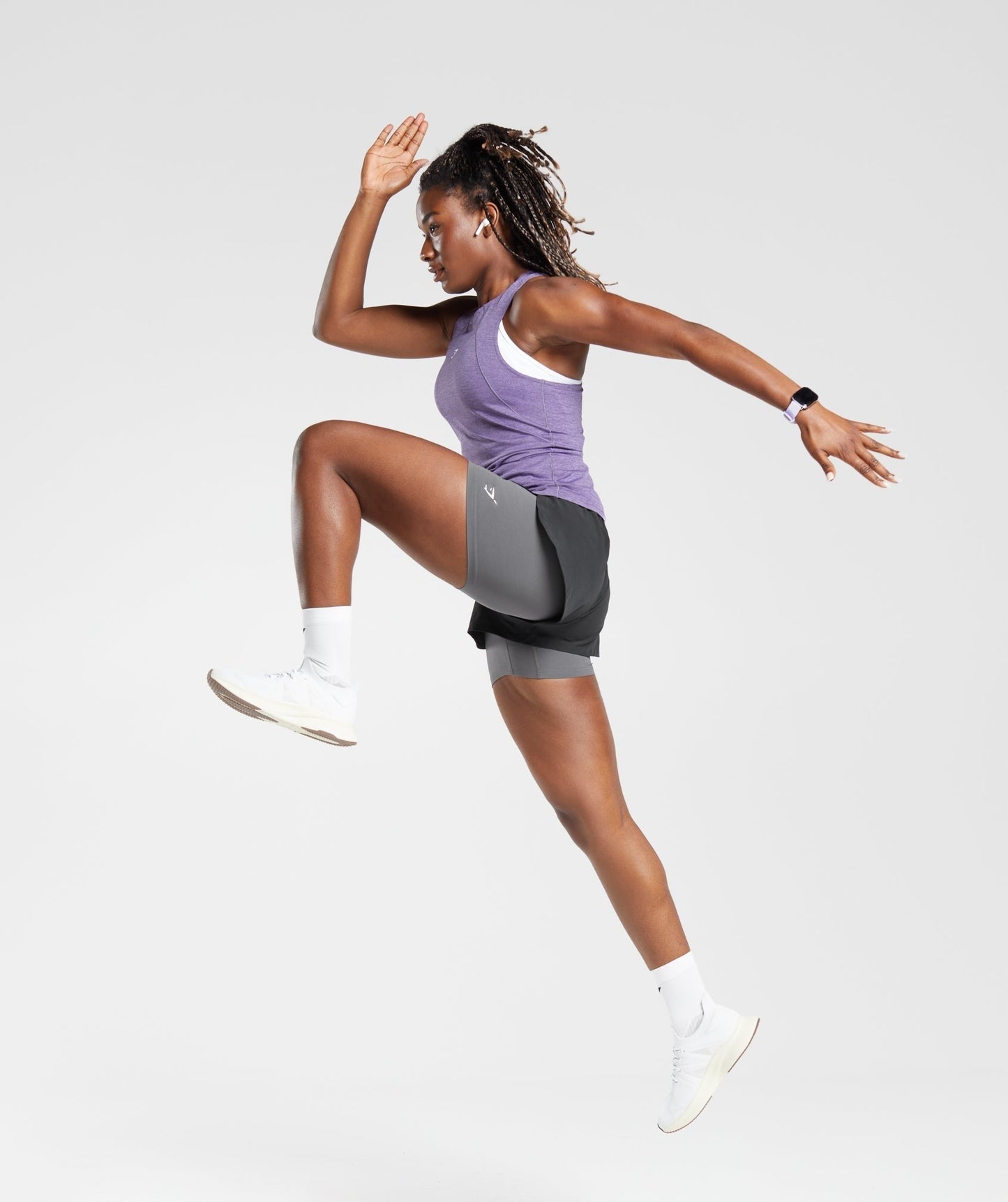 Gymshark Running Tank - Dewberry Purple/Grape Purple