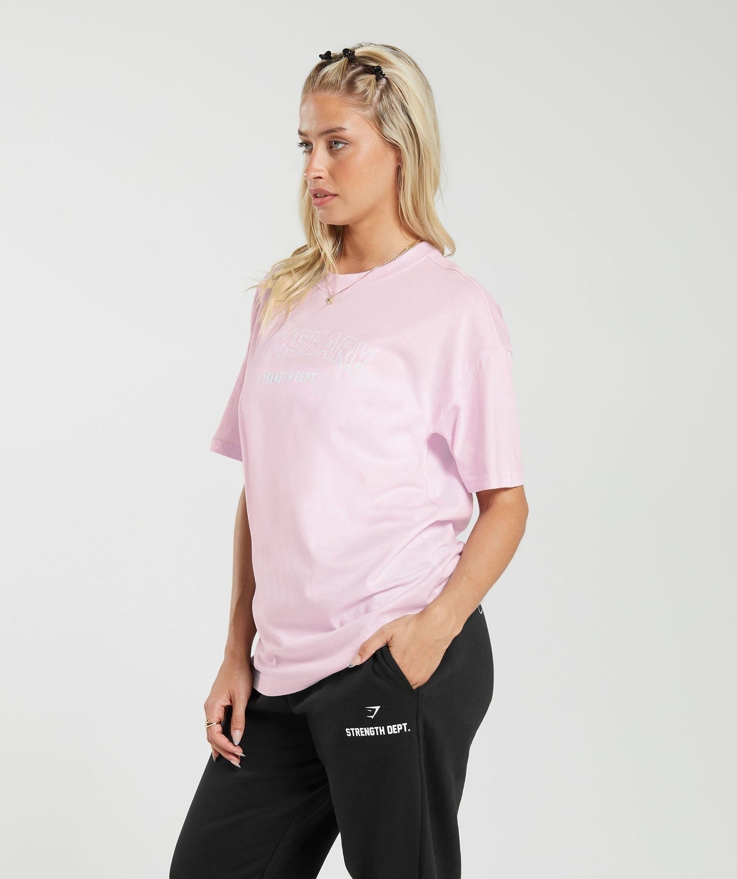 Gymshark Strength Department Oversized T-Shirt - Lemonade Pink