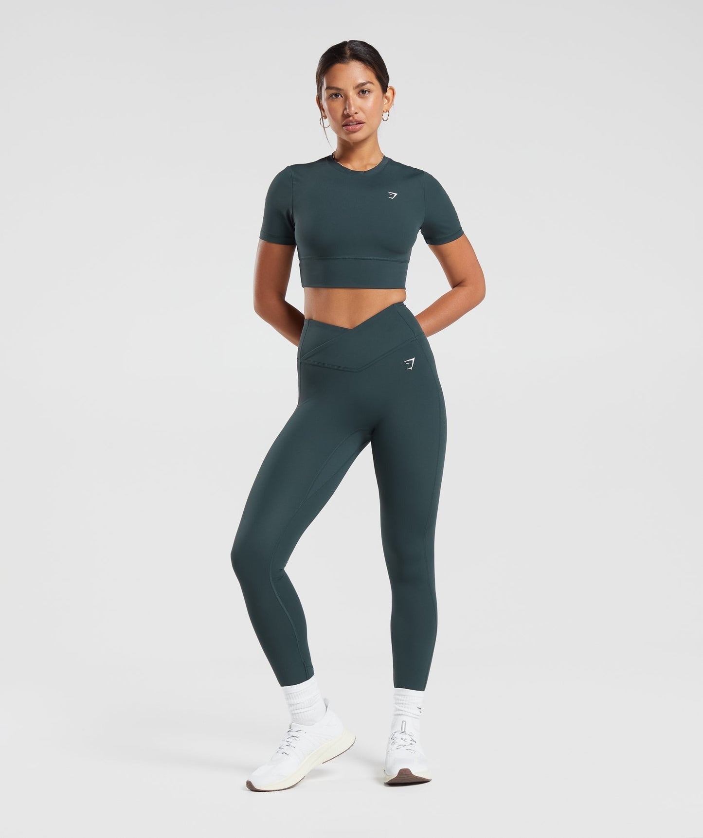 Gymshark Crossover Leggings - Darkest Teal
